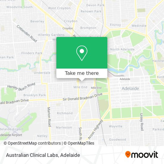 Australian Clinical Labs map