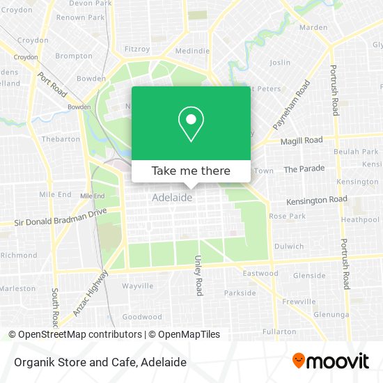 Organik Store and Cafe map
