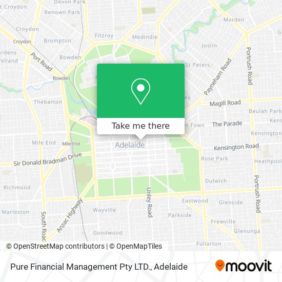 Pure Financial Management Pty LTD. map