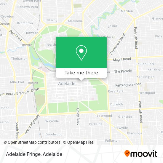 Mapa Adelaide Fringe