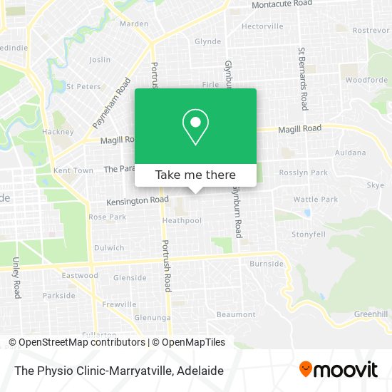 The Physio Clinic-Marryatville map