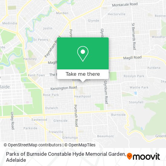 Mapa Parks of Burnside Constable Hyde Memorial Garden