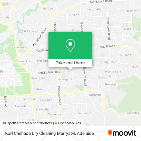 Mapa Karl Chehade Dry Cleaning Marryatvi