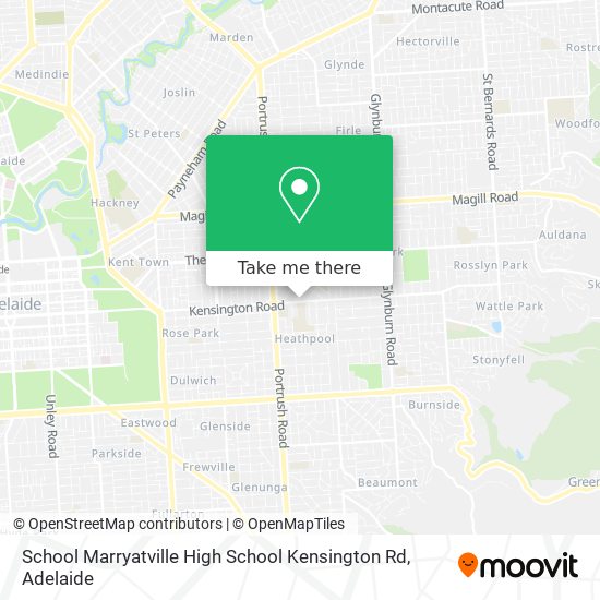 Mapa School Marryatville High School Kensington Rd
