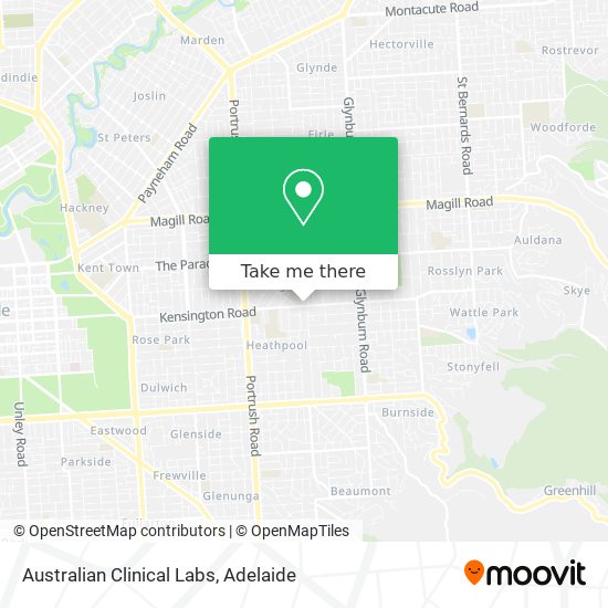 Australian Clinical Labs map