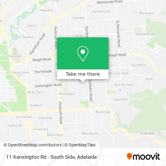 11 Kensington Rd - South Side map