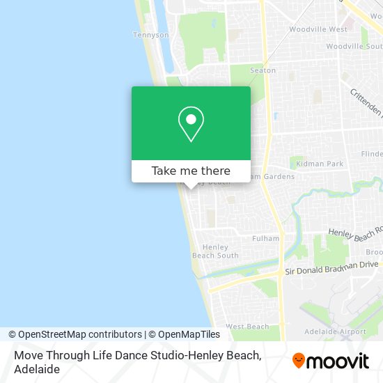 Move Through Life Dance Studio-Henley Beach map