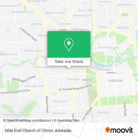 Mile End Church of Christ map