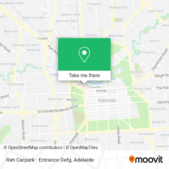 Rah Carpark - Entrance Defg map