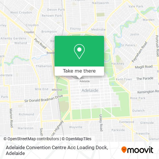 Adelaide Convention Centre Acc Loading Dock map