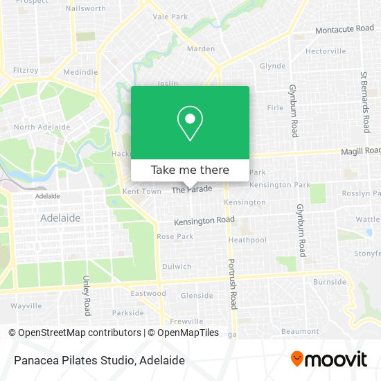 Panacea Pilates Studio map