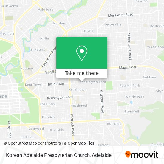 Korean Adelaide Presbyterian Church map