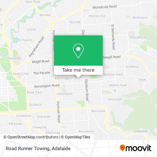 Road Runner Towing map