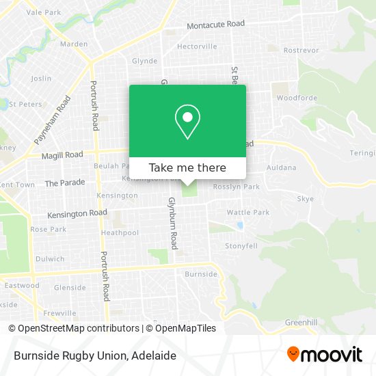 Mapa Burnside Rugby Union