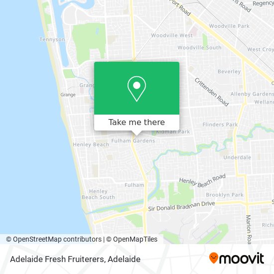 Adelaide Fresh Fruiterers map