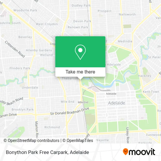 Bonython Park Free Carpark map