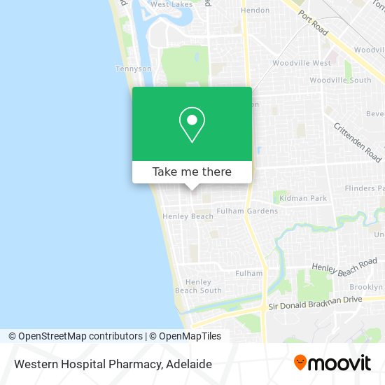 Western Hospital Pharmacy map