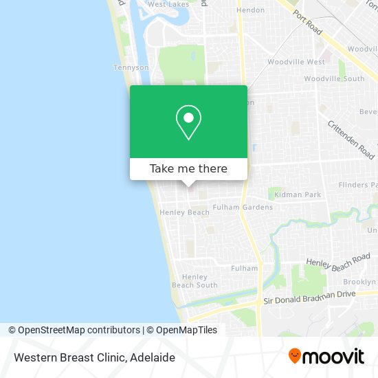 Western Breast Clinic map