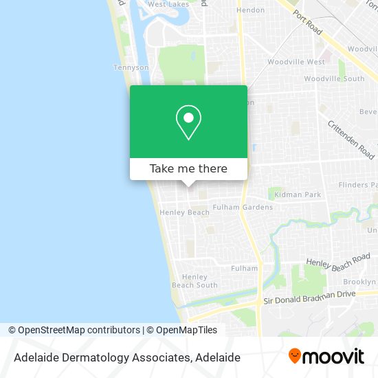 Adelaide Dermatology Associates map