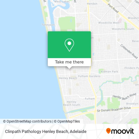 Mapa Clinpath Pathology Henley Beach