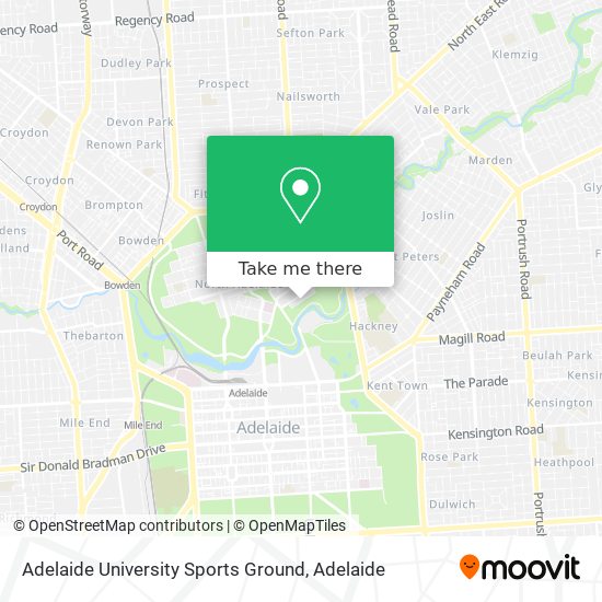 Adelaide University Sports Ground map