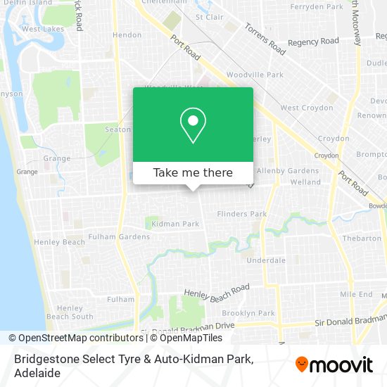 Bridgestone Select Tyre & Auto-Kidman Park map