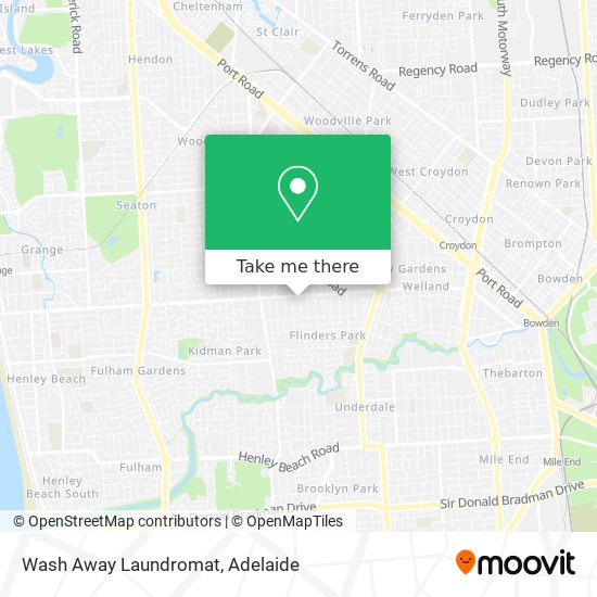 Wash Away Laundromat map