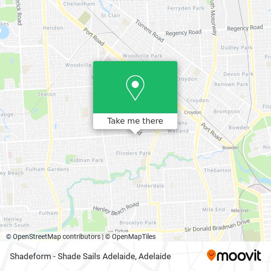 Shadeform - Shade Sails Adelaide map