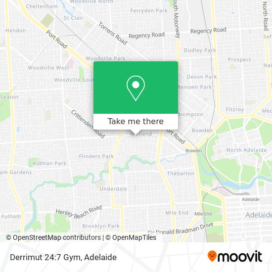 Derrimut 24:7 Gym map