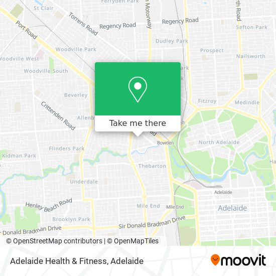 Adelaide Health & Fitness map