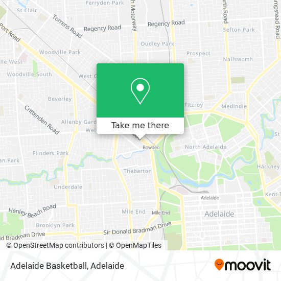 Adelaide Basketball map