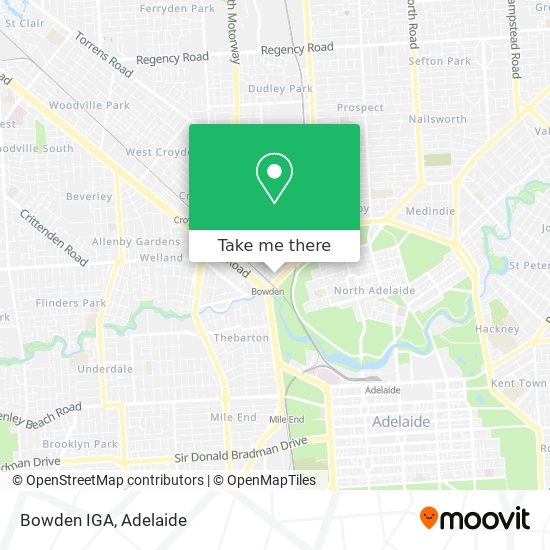 Bowden IGA map