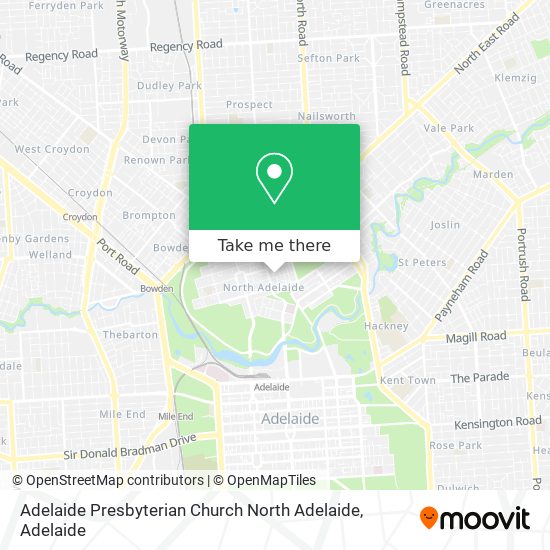 Mapa Adelaide Presbyterian Church North Adelaide