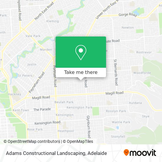 Adams Constructional Landscaping map