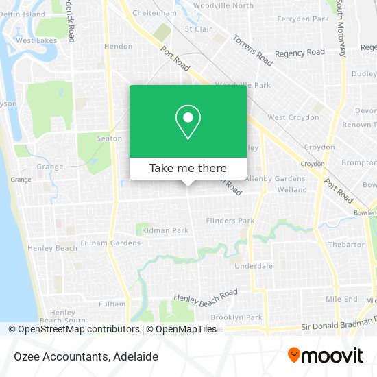 Ozee Accountants map