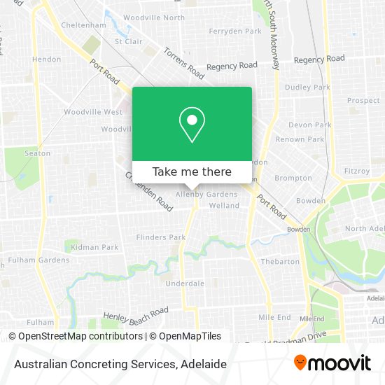 Mapa Australian Concreting Services