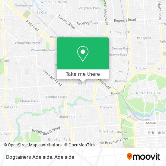 Dogtainers Adelaide map