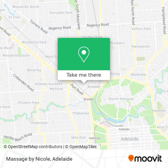 Massage by Nicole map