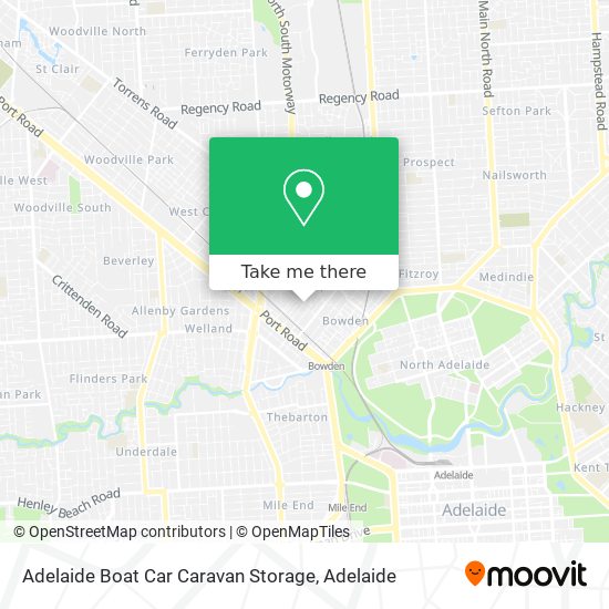 Adelaide Boat Car Caravan Storage map