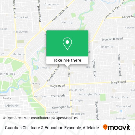 Guardian Childcare & Education Evandale map