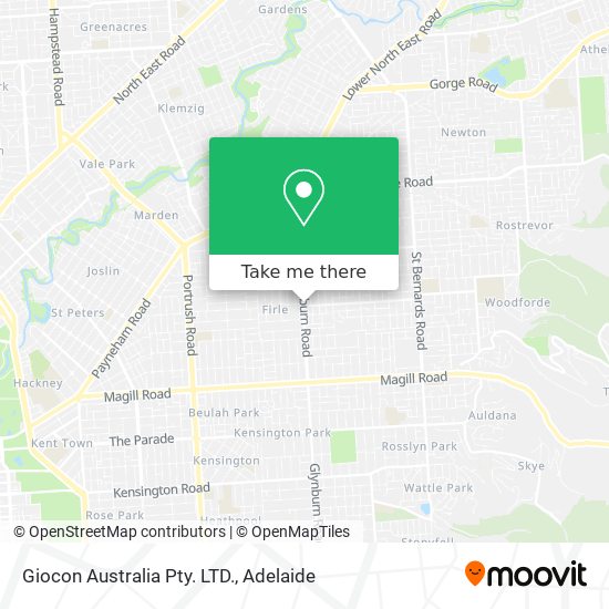 Mapa Giocon Australia Pty. LTD.