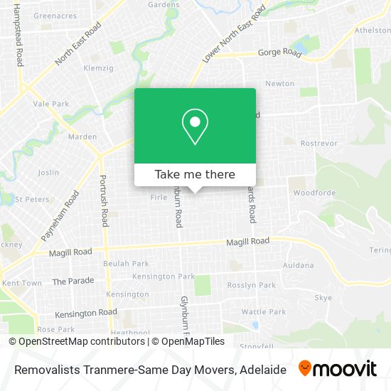 Removalists Tranmere-Same Day Movers map