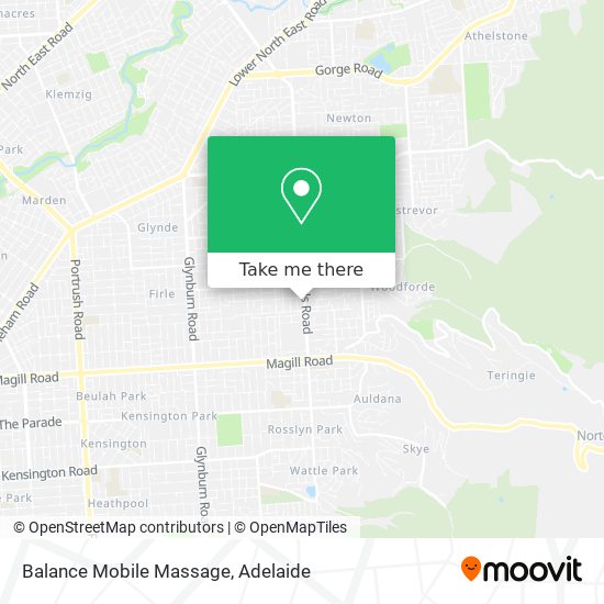 Balance Mobile Massage map