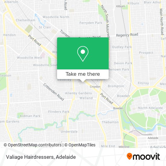 Valiage Hairdressers map