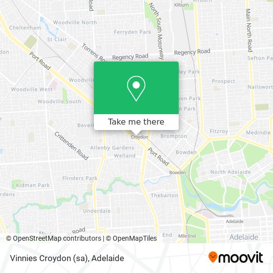 Vinnies Croydon (sa) map