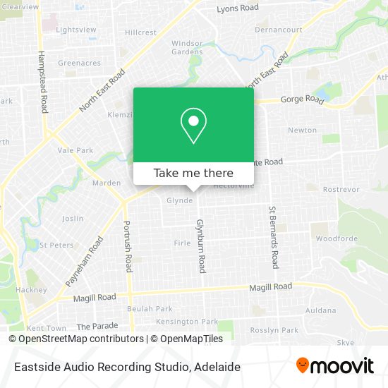 Mapa Eastside Audio Recording Studio