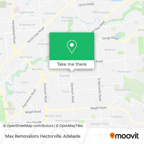 Max Removalists Hectorville map