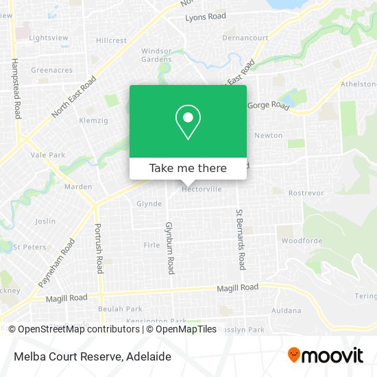 Melba Court Reserve map