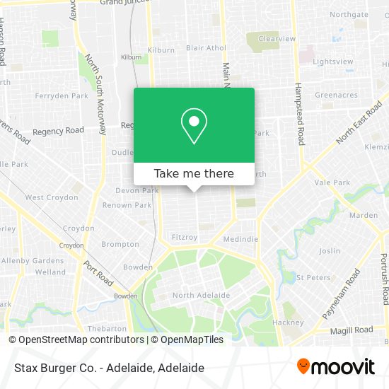 Stax Burger Co. - Adelaide map