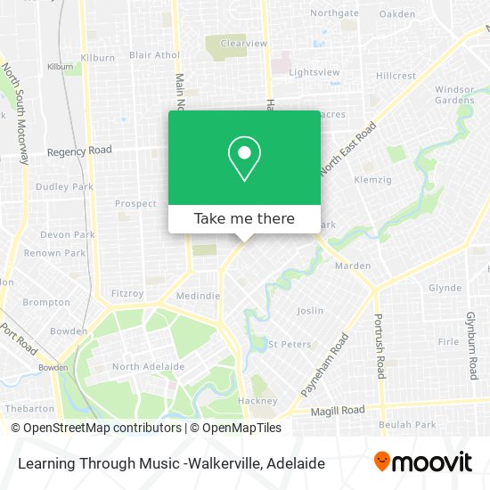 Learning Through Music -Walkerville map